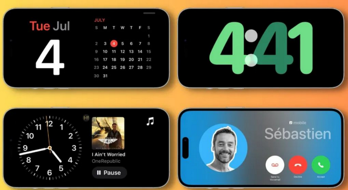 钟祥苹果手机维修分享iOS17横屏充电待机显示有什么好处 