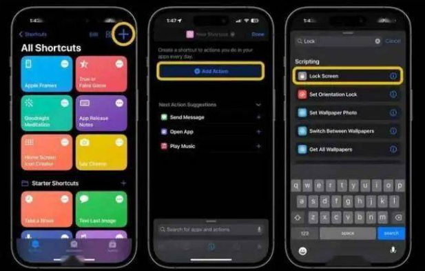 钟祥苹果14锁屏维修店分享iPhone14升级iOS16.4后如何创建锁屏快捷方式 