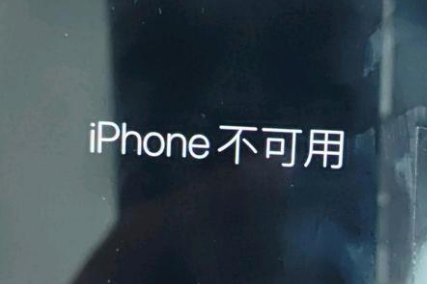 钟祥苹果服务网点分享锁屏界面显示“iPhone 不可用”如何解决 