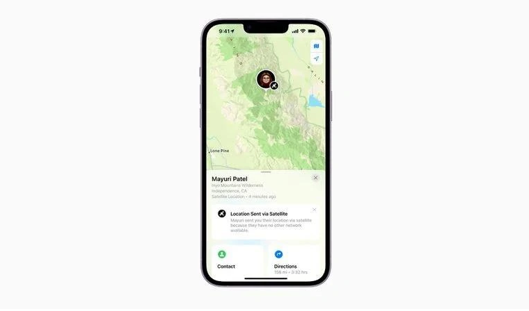 钟祥苹果14维修分享iPhone14系列中 FindMy功能通过卫星分享位置方法教程 